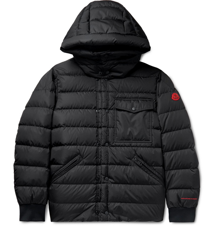 Photo: MONCLER - Quilted ECONYL Hooded Down Jacket - Black