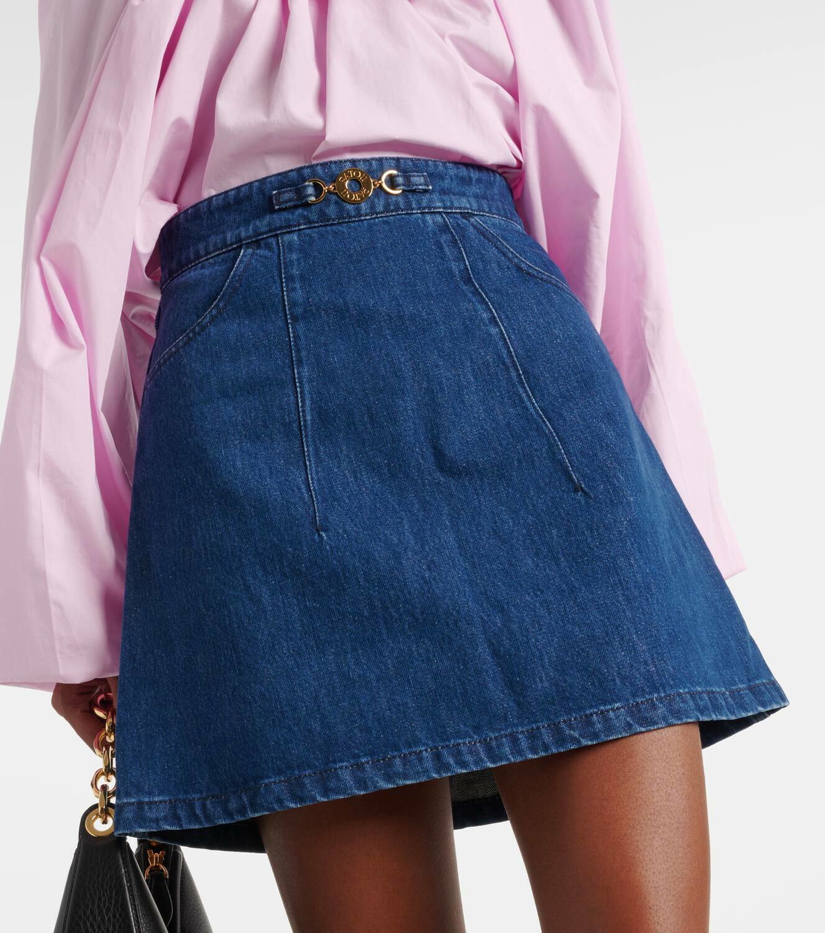Patou Denim miniskirt