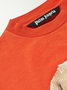 Palm Angels - Logo-Print Cotton-Jersey T-Shirt - Orange