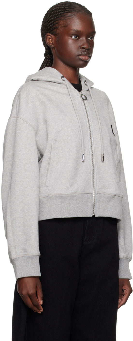 Wooyoungmi Gray Zip-Up Hoodie