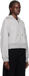 Wooyoungmi Gray Zip-Up Hoodie