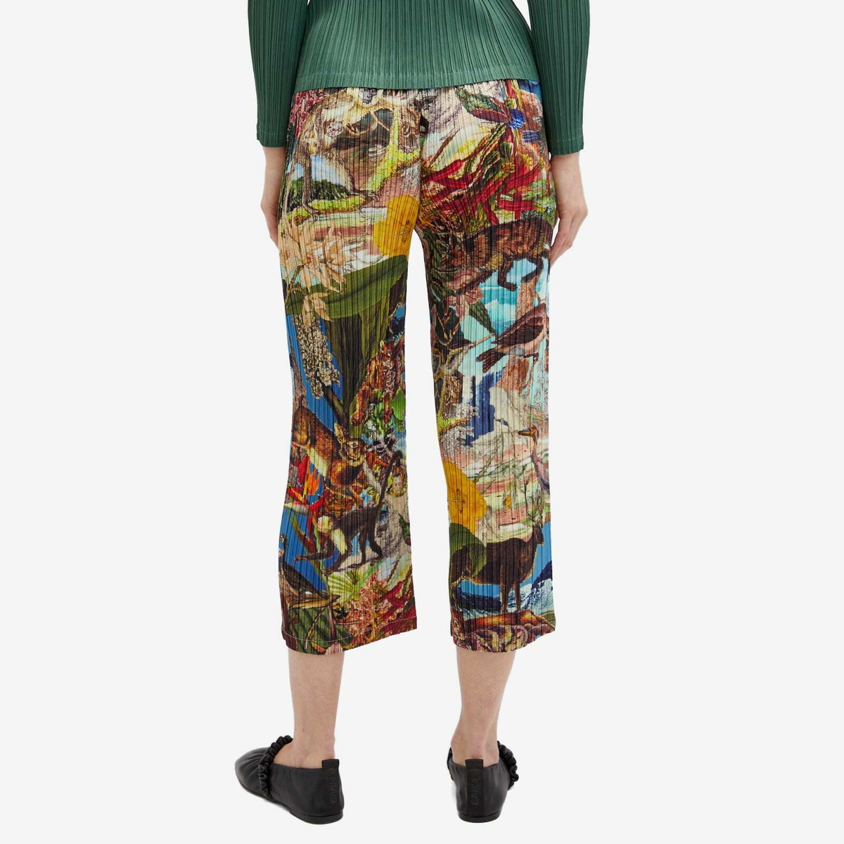Pleats Please Issey Miyake Women's Aurora Jungle Trousers in Pleats Please Issey Miyake Women's Aurora Jungle Trousers in