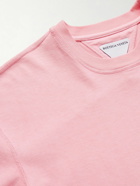 Bottega Veneta - Garment-Dyed Cotton-Jersey T-Shirt - Pink