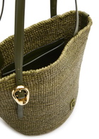 Rabanne Logo Raffia Tote - Khaki - One Size