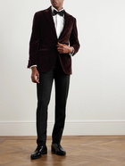 Thom Sweeney - Cotton and Modal-Blend Velvet Tuxedo Jacket - Brown