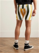 Y,IWO - Hardwear Striped Logo-Appliquéd Stretch-Jersey Cycling Shorts - White
