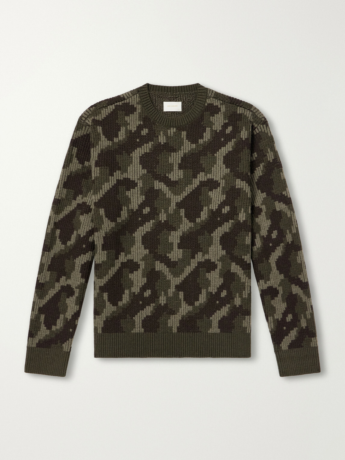 Aimé Leon Dore - Camouflage-Ribbed Wool Sweater - Green