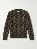 Aimé Leon Dore - Camouflage-Ribbed Wool Sweater - Green