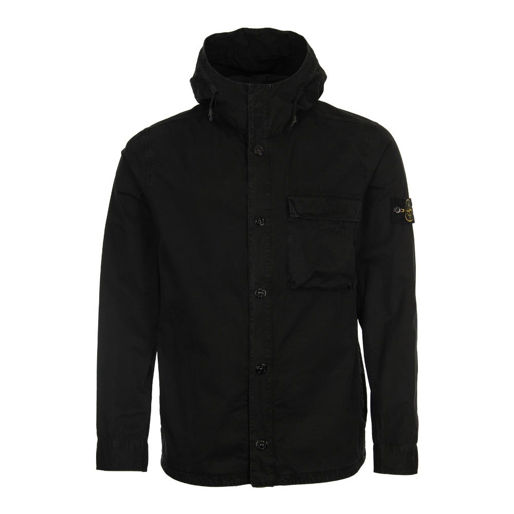 Hooded Overshirt - Black