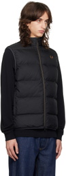 Fred Perry Black Insulated Vest
