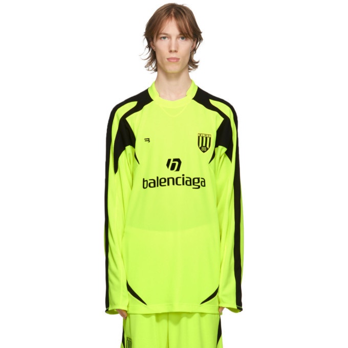 Photo: Balenciaga Yellow Soccer Long Sleeve T-Shirt