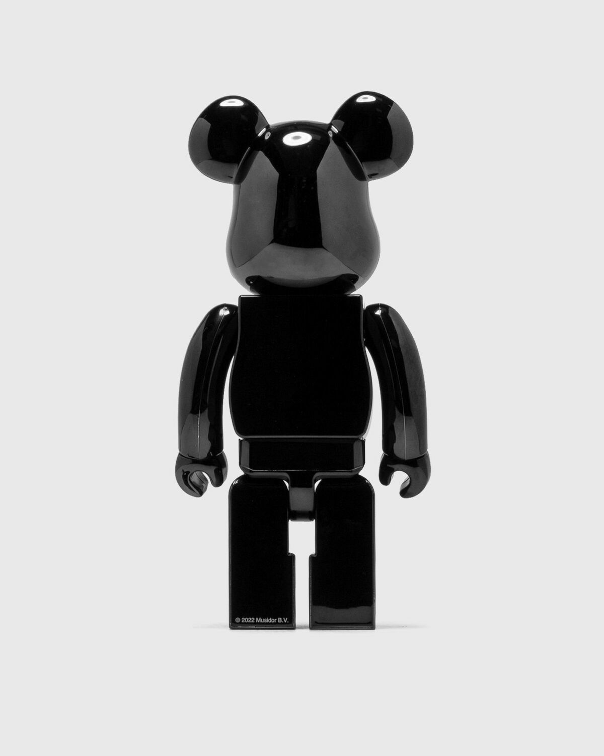 Medicom Bearbrick 1000% The Rolling Stones Logo Black Chrome Black