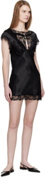 Collina Strada Black Waterlily Minidress