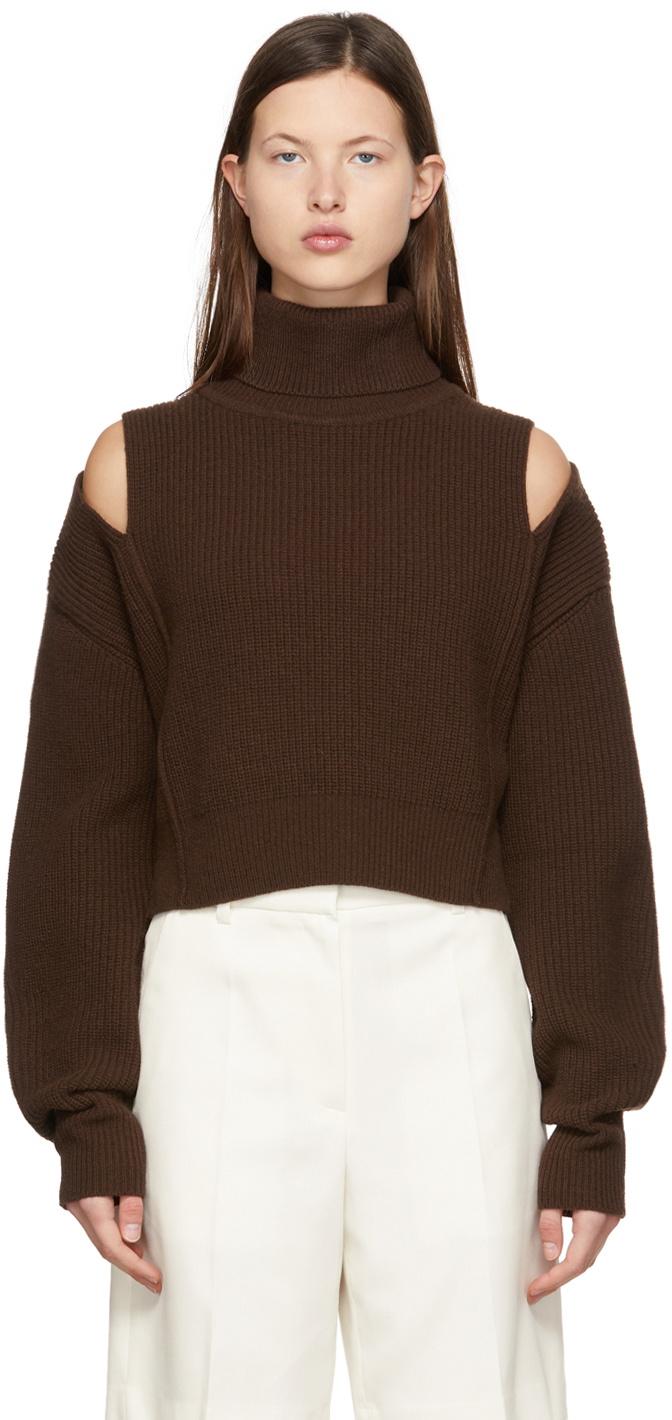 System Brown Wool Turtleneck System