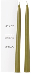 Marloe Marloe Green Tapered Candle Stick Set