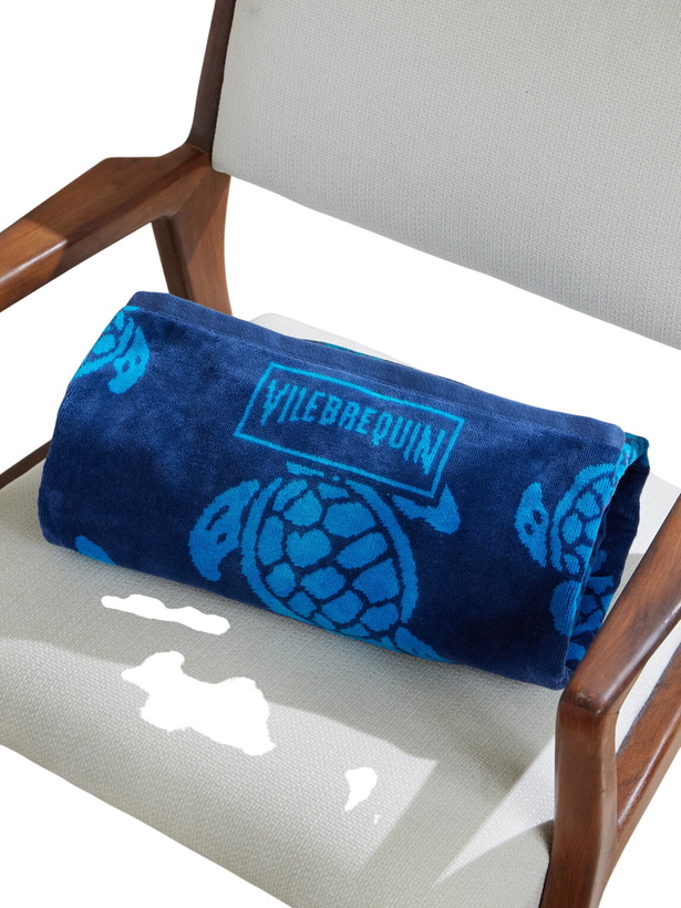 Photo: Vilebrequin - Organic Cotton-Terry Jacquard Beach Towel