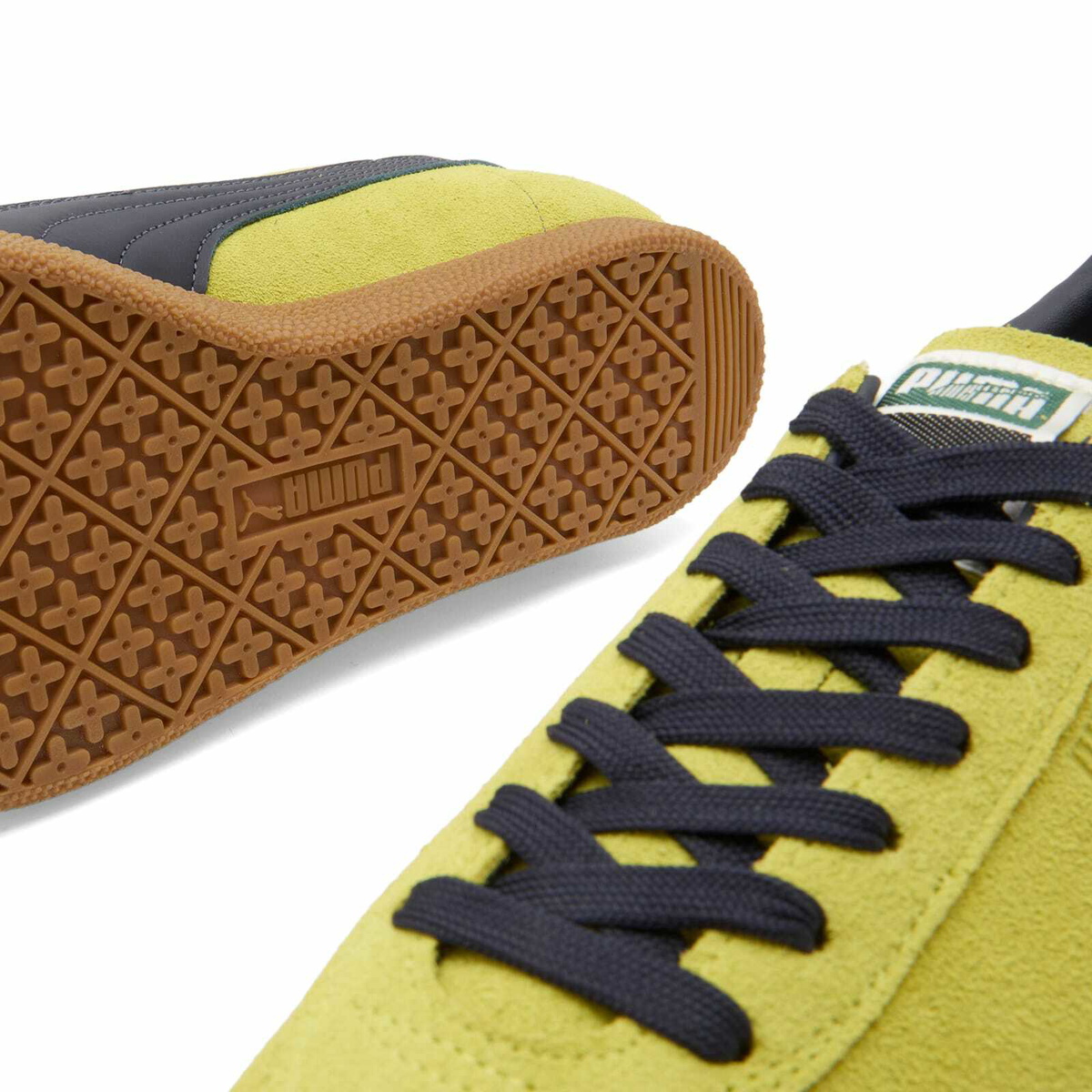 Puma Brasil Sneaker in Sea Kelp/New Navy
