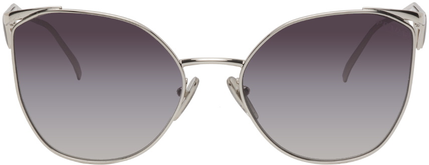 Prada outlet Cat Eye Sunglasses Silver