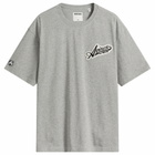 Avirex Men's Script Logo T-Shirt in Heather Grey