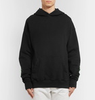 Rhude - Oversized Printed Loopback Cotton-Jersey Hoodie - Men - Black