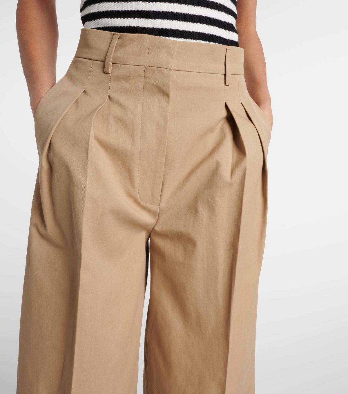 Altuzarra Dash high-rise cotton wide-leg pants