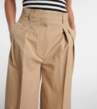 Altuzarra Dash high-rise cotton wide-leg pants