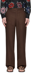 Bode Brown Straight-Leg Trousers