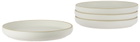 Lineage Ceramics White Deep Dinner Plate, 4 pcs