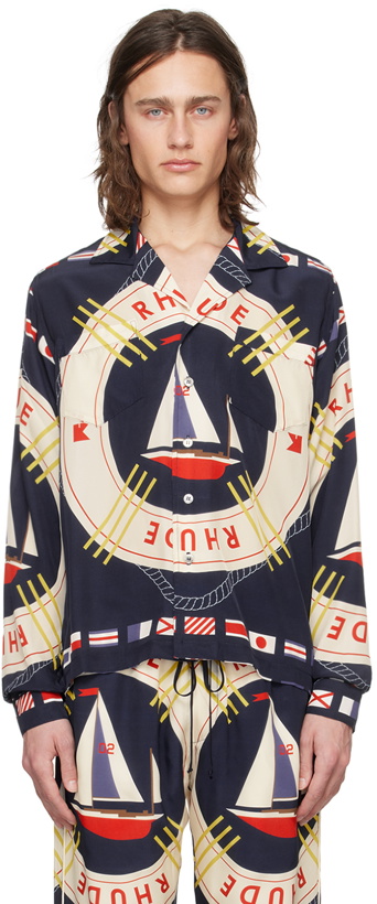 Photo: Rhude Blue Flag Sail Shirt