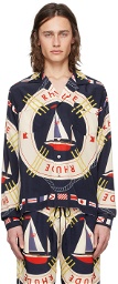 Rhude Blue Flag Sail Shirt