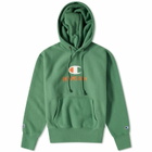 Champion Women's x Beams Boy Hooded Sweat in Green