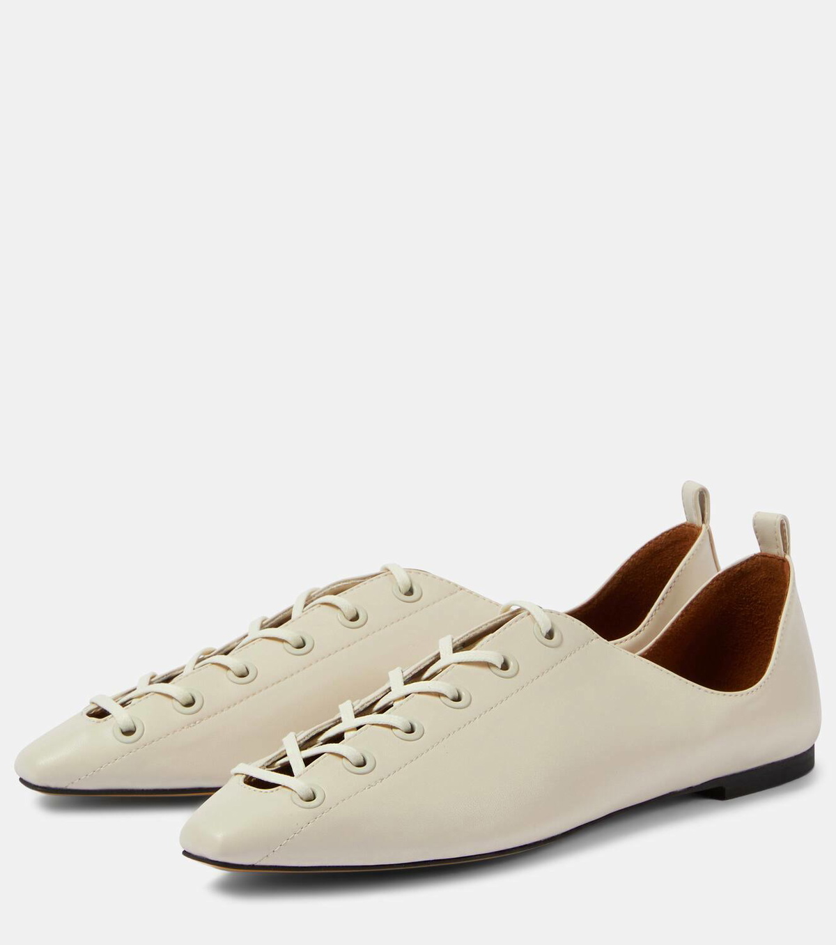 Stella McCartney Terra faux leather lace-up ballet flats