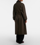Bottega Veneta Leather-trimmed trench coat