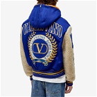 Valentino Men's Varsity Jacket in Blue/White