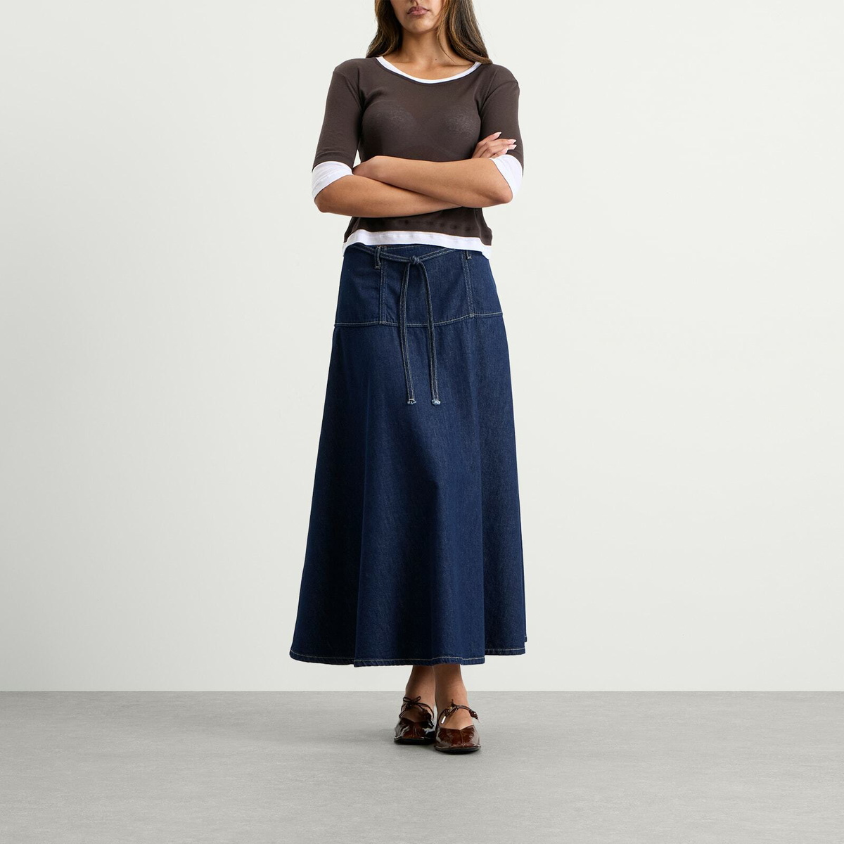 Samsøe Samsøe Women's Satilly Skirt in Soft Denim
