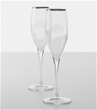 Balenciaga - Set of two champagne glasses