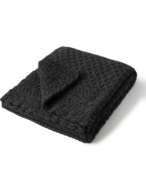 Photo: SOHO HOME - Fionn Cable-Knit Wool Blanket