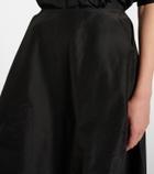 The Row Galyra cotton and silk satin midi skirt