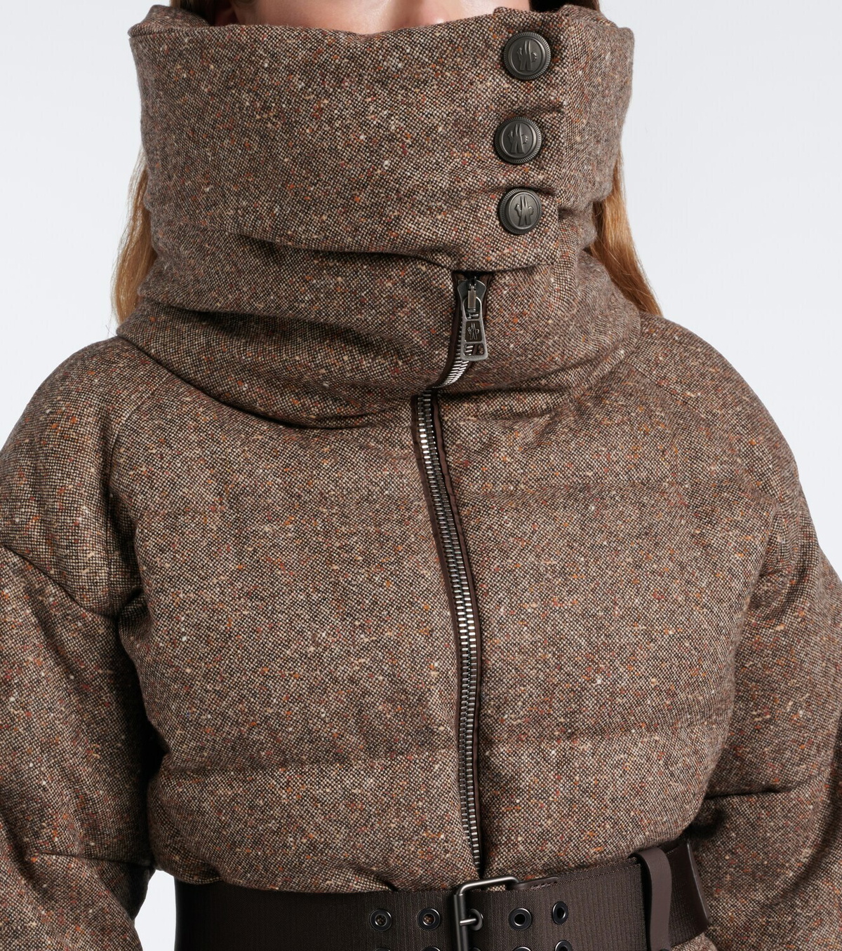 Moncler Grenoble Gelise hooded virgin wool down jacket