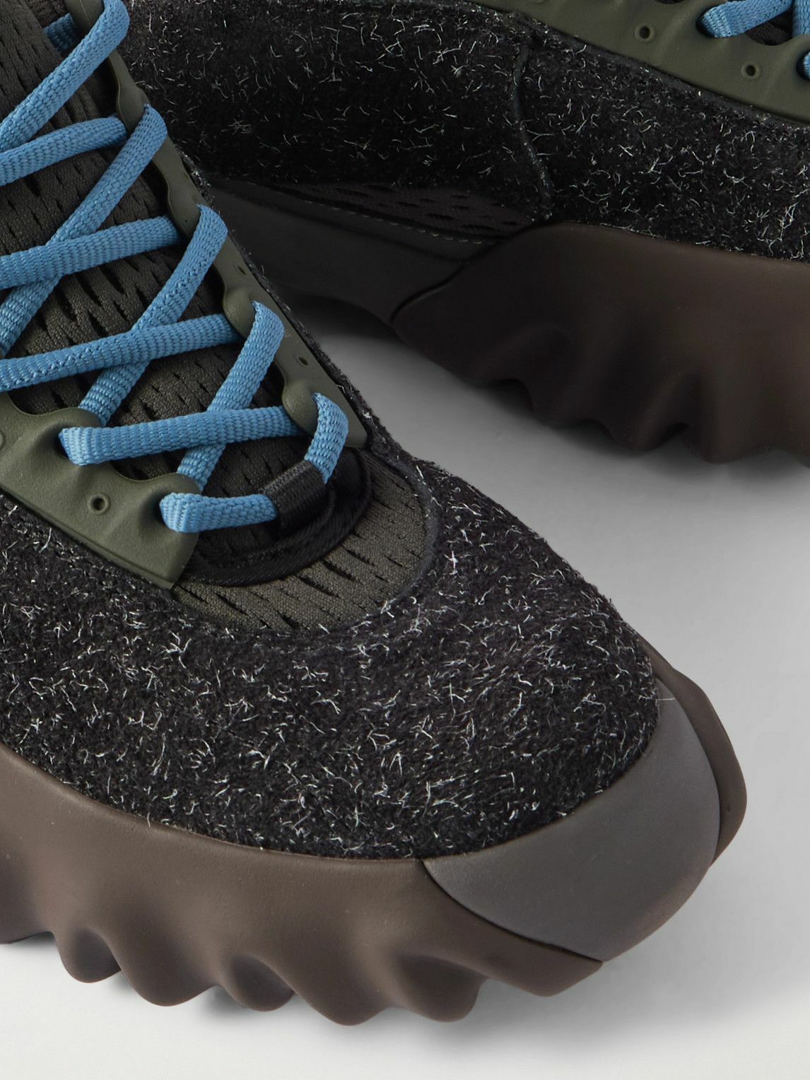 Oakley Factory - Rubber-Trimmed Suede Sneakers - Brown
