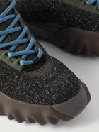Oakley Factory - Rubber-Trimmed Suede Sneakers - Brown