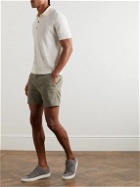 Theory - Curtis Straight-Leg Linen-Blend Shorts - Green