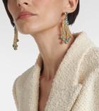Magda Butrym Crystal cascade drop earrings