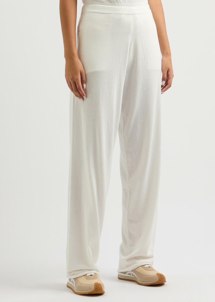 Extreme Cashmere N°353 Relax Cotton-blend Sweatpants - White - One Size
