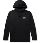 Vans - Logo-Print Fleece-Back Cotton-Blend Jersey Hoodie - Black