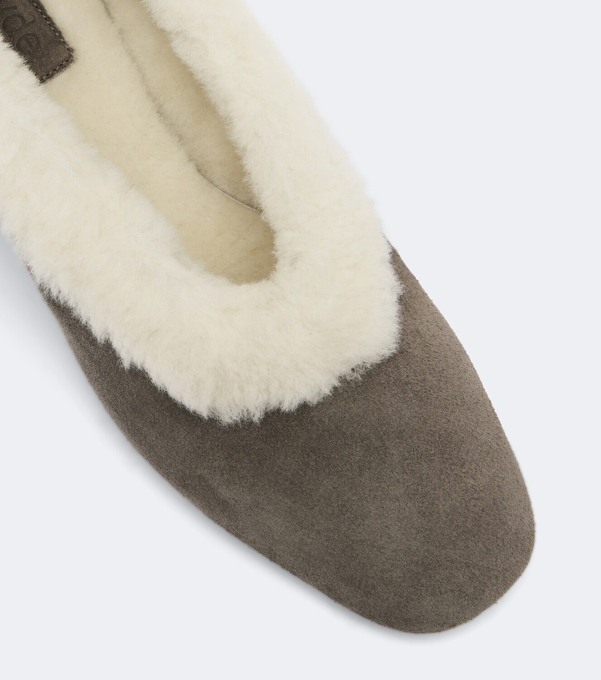 Aeyde Delia shearling-lined suede ballet flats
