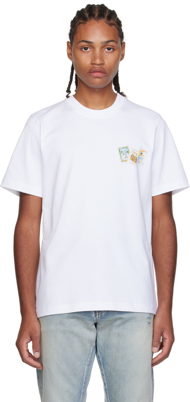 Photo: Casablanca White Graphic T-Shirt