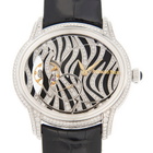 Audemars Piguet Millenary Zebra Diamond Pattern Dial 18 Carat White Gold Ladies Watch