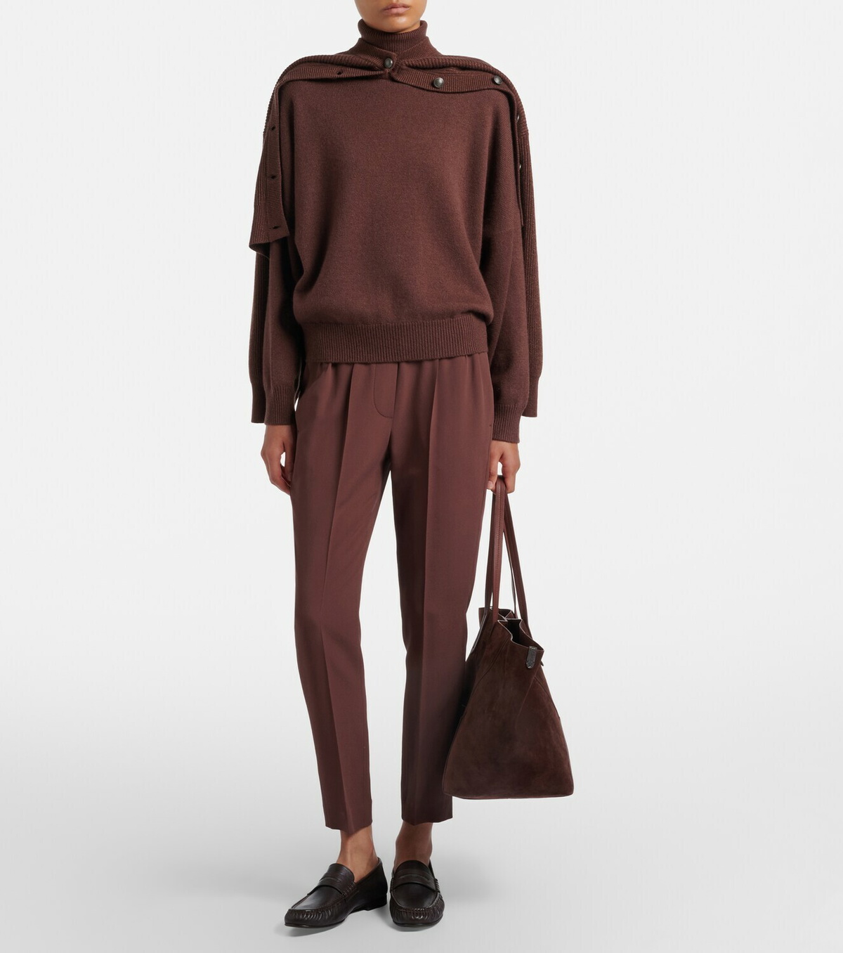 Brunello Cucinelli Crêpe straight pants
