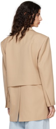 Blossom Beige Flap Blazer